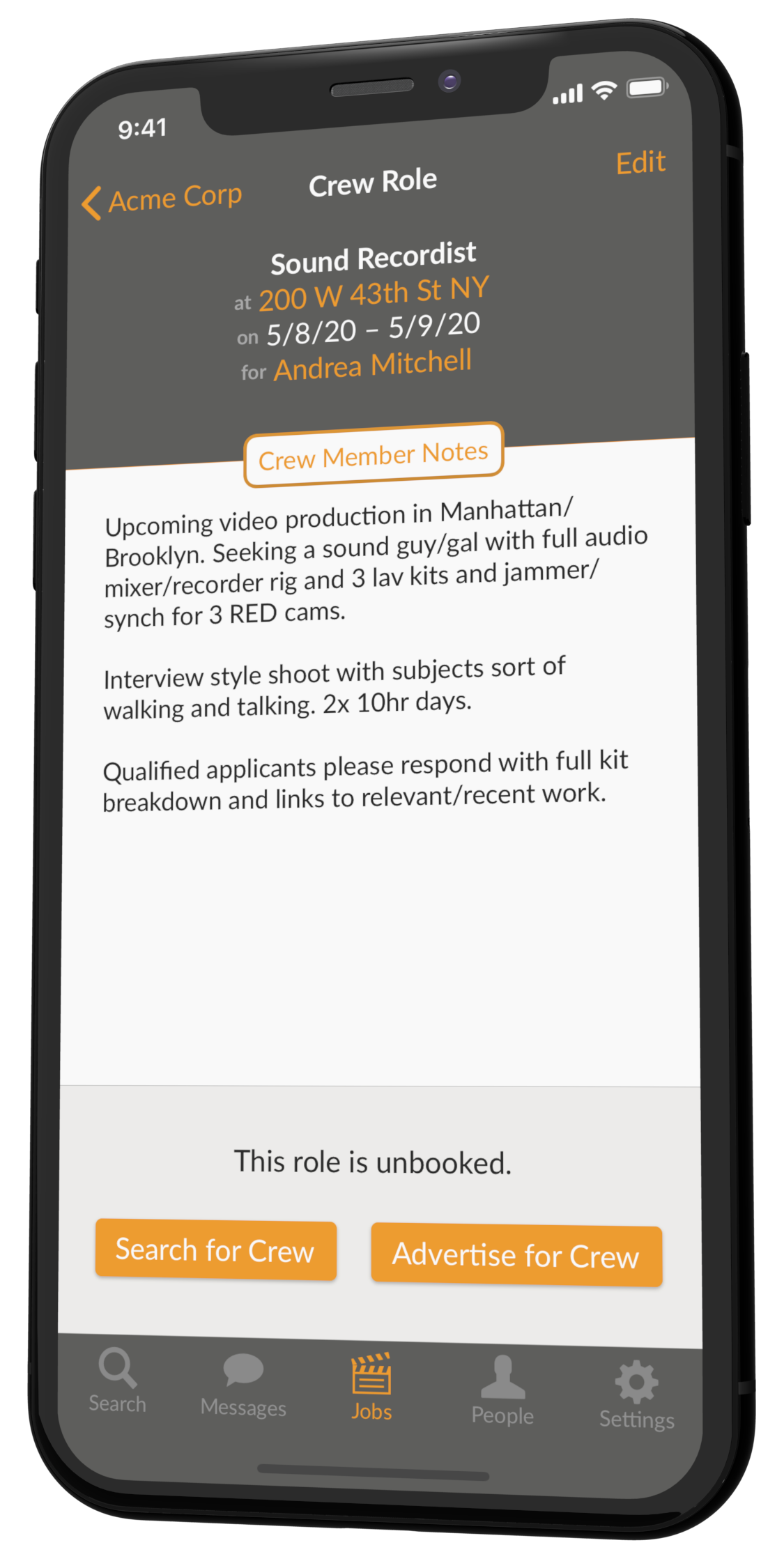 CREW ROLES